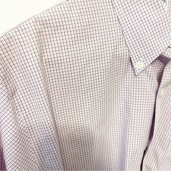 Brooks Brothers | The Regent 1818 Cotton Button Down Dress Shirt Size 17- 2/3 - Picture 5 of 7